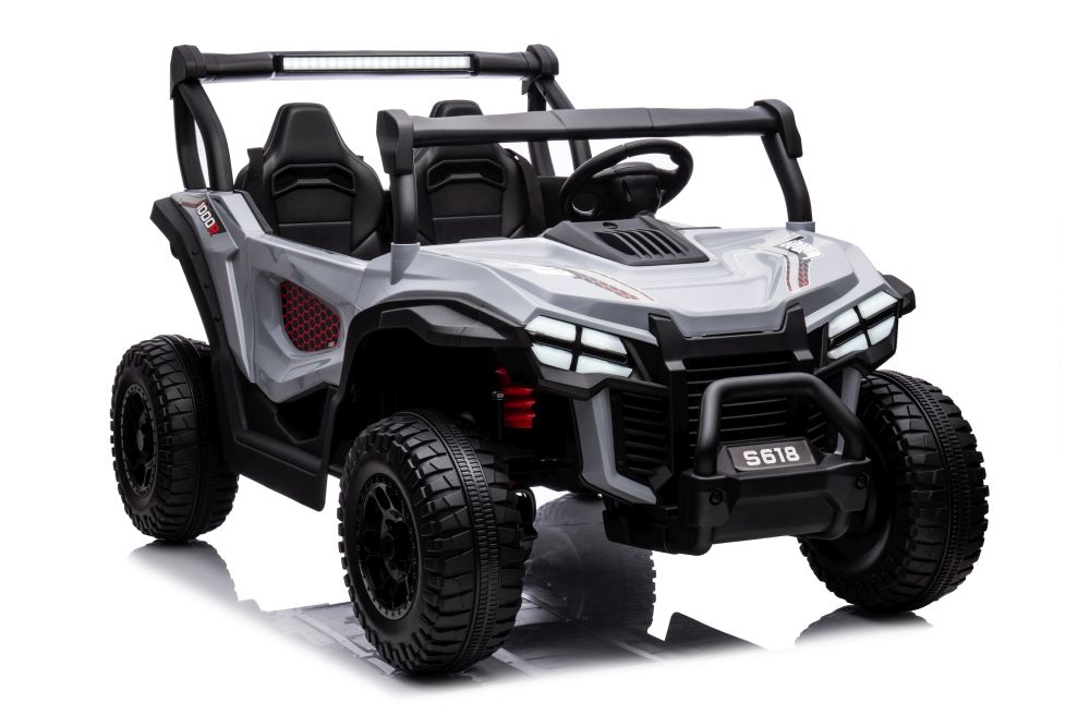 buggy na akumulator s618 4x4 - dvosjed - sivi - slika 1