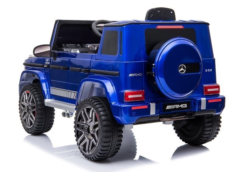 licencirani auto na akumulator mercedes g63 - plavi/lakirani - slika 2