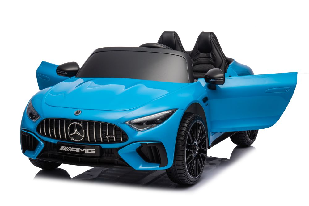 licencirani auto na akumulator mercedes amg sl63 - plavi/lakirani - slika 2