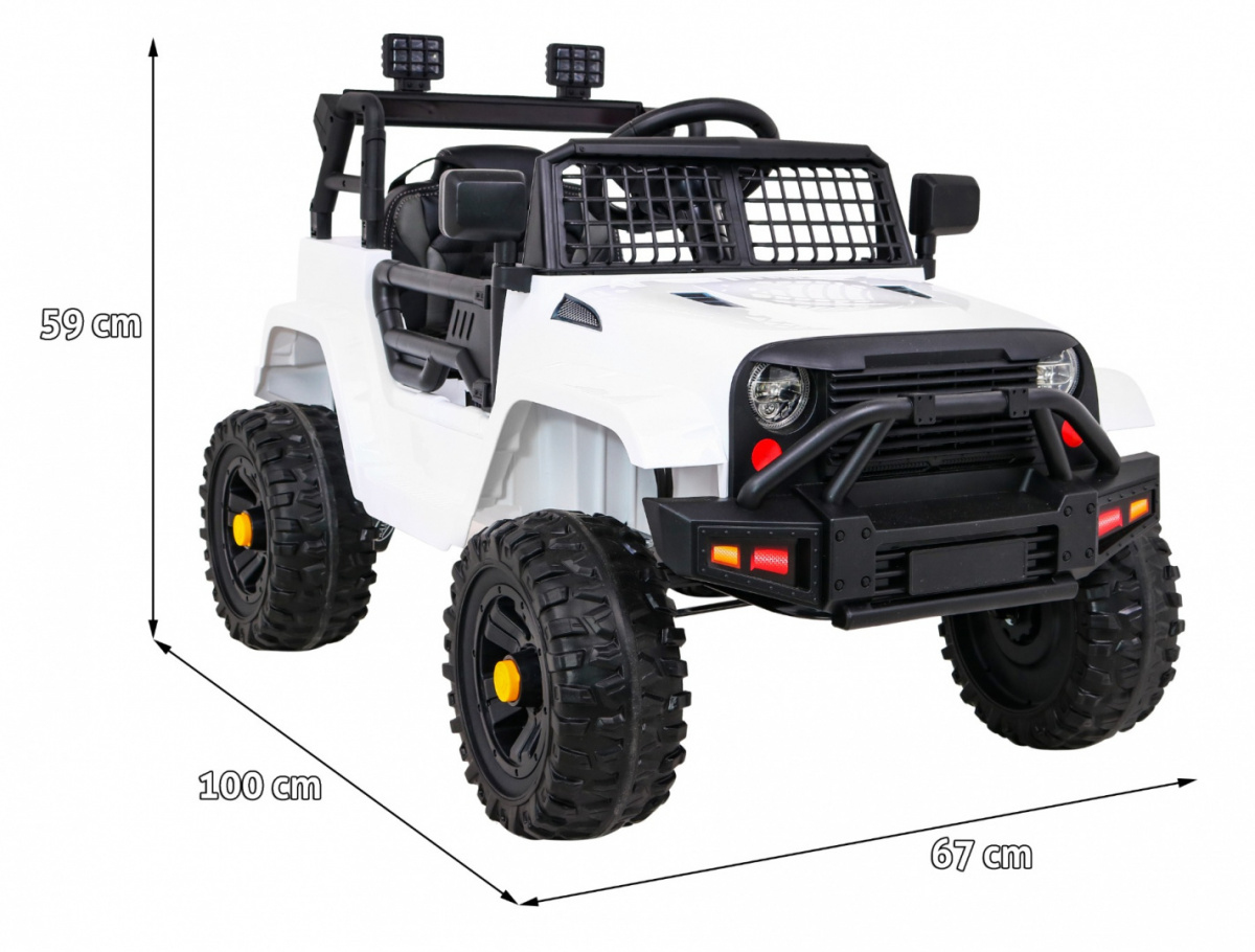 auto na akumulator jeep dark night - bijeli - slika 2