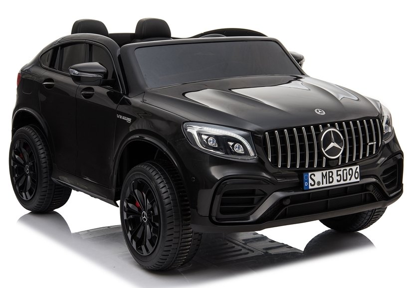 licencirani auto na akumulator mercedes glc 63s qls 4x4 - dvosjed - crni/lakirani - slika 1