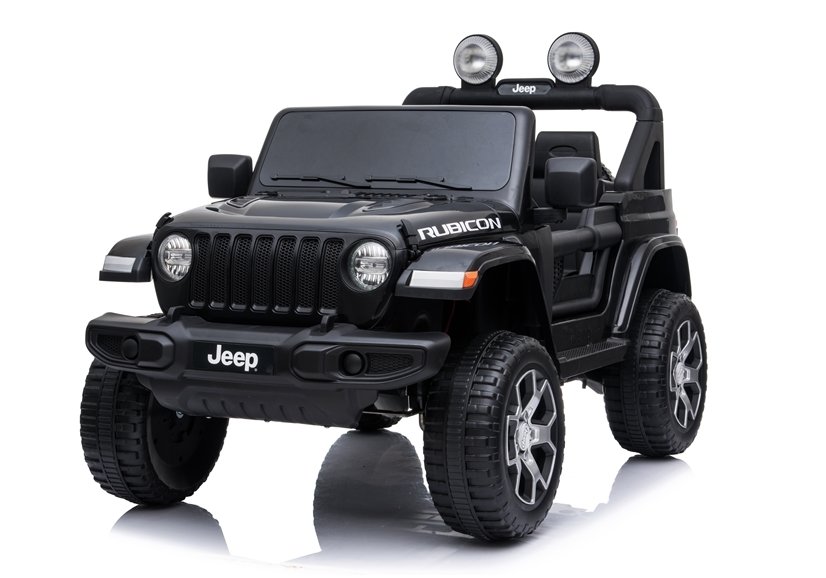 licencirani auto na akumulator jeep wrangler rubicon 4x4 - crni - slika 2