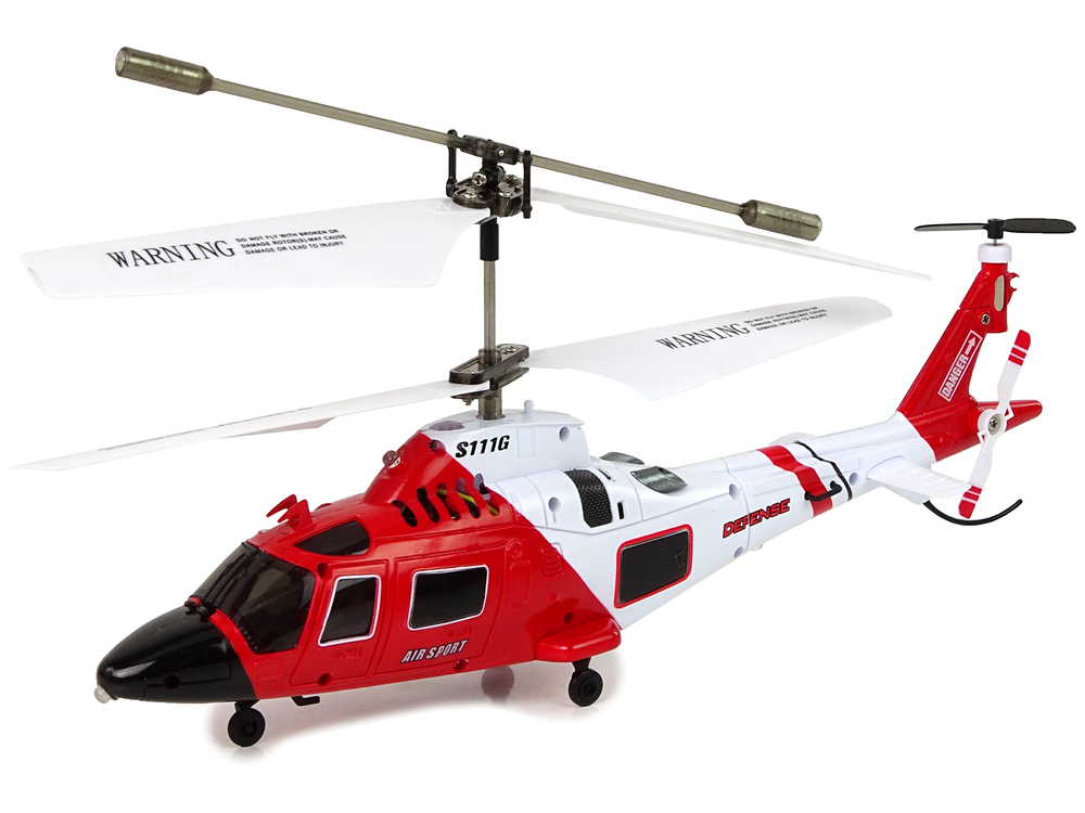 helikopter na daljinsko upravljanje syma s111g - crveno/bijeli - slika 2