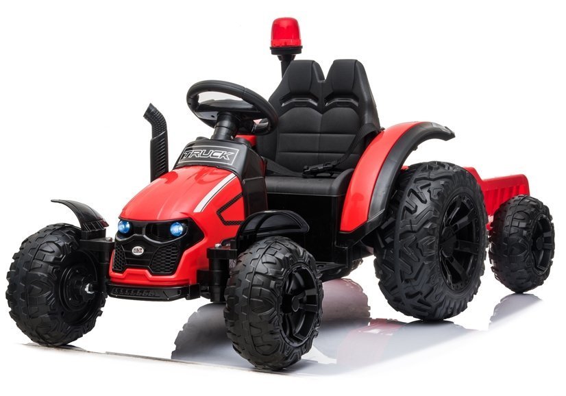 traktor na akumulator s prikolicom hzb-200 - crveni - slika 2