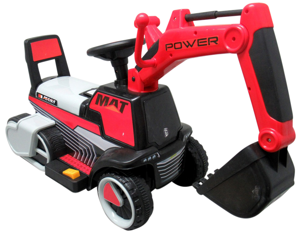 bager na akumulator power mat c3 - crveni - slika 1