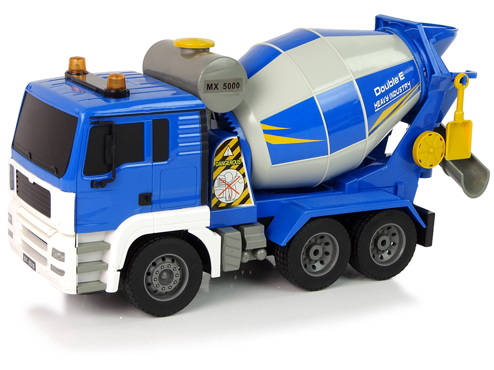 concrete truck remote controlled blue 2.4g rotating pear truck - slika 2