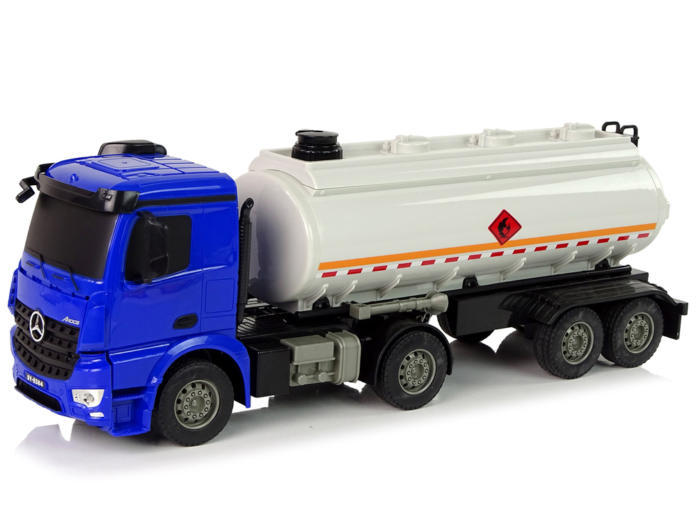 r/c mercedes arocs blue tanker truck 1:26 water - slika 2