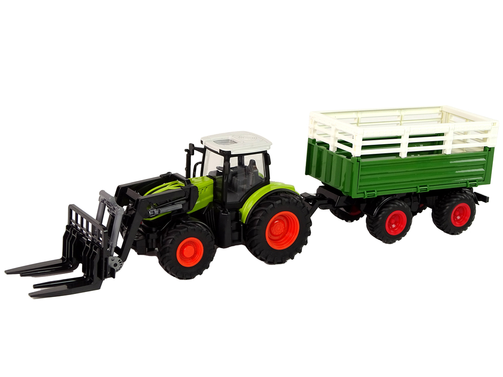 remote controlled farm machinery tractor set 2.4g rake accessories - slika 2