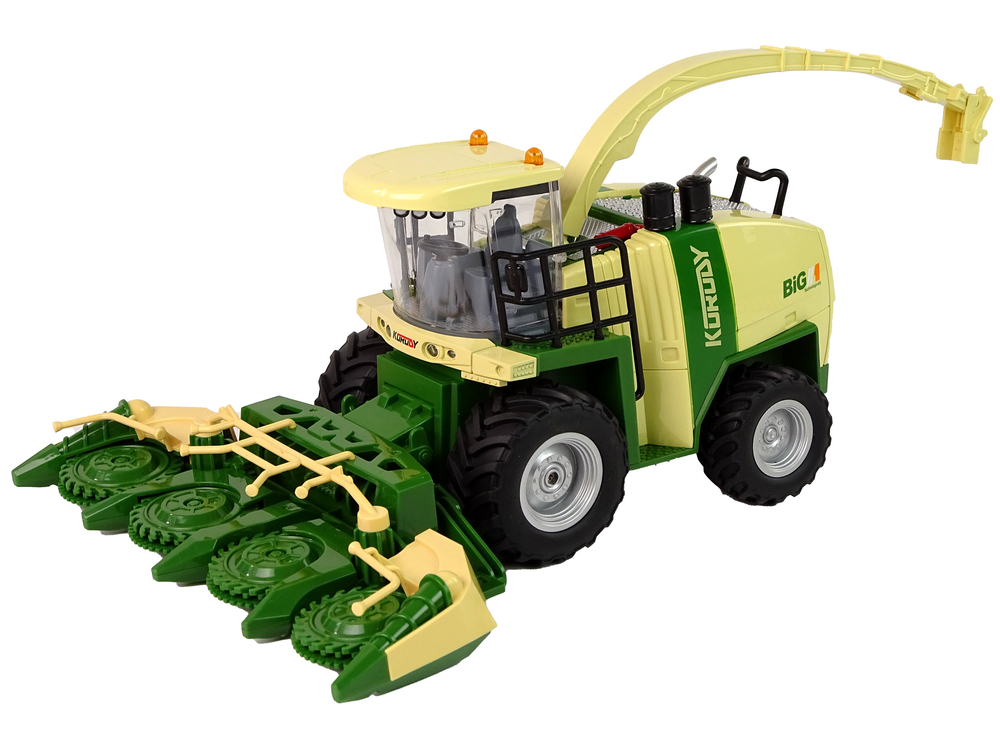 2.4g smoke lights sound remote controlled combine - slika 2