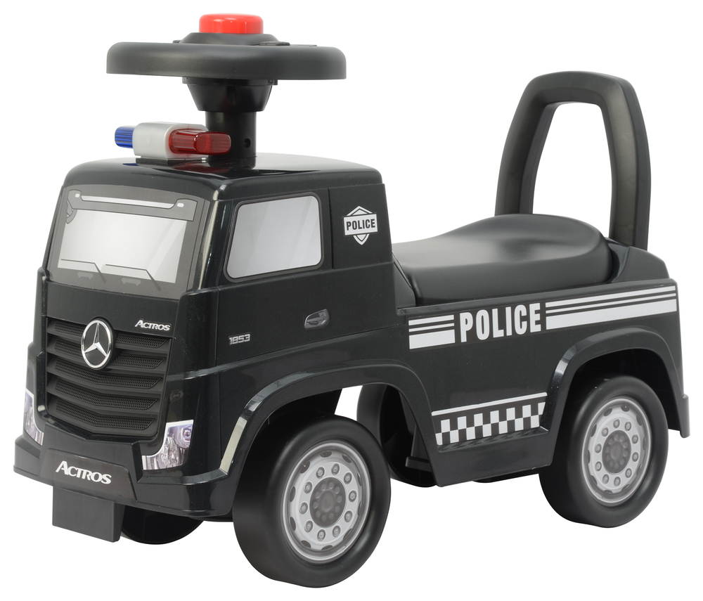 mercedes actros police 3316a ride-on, black - slika 2