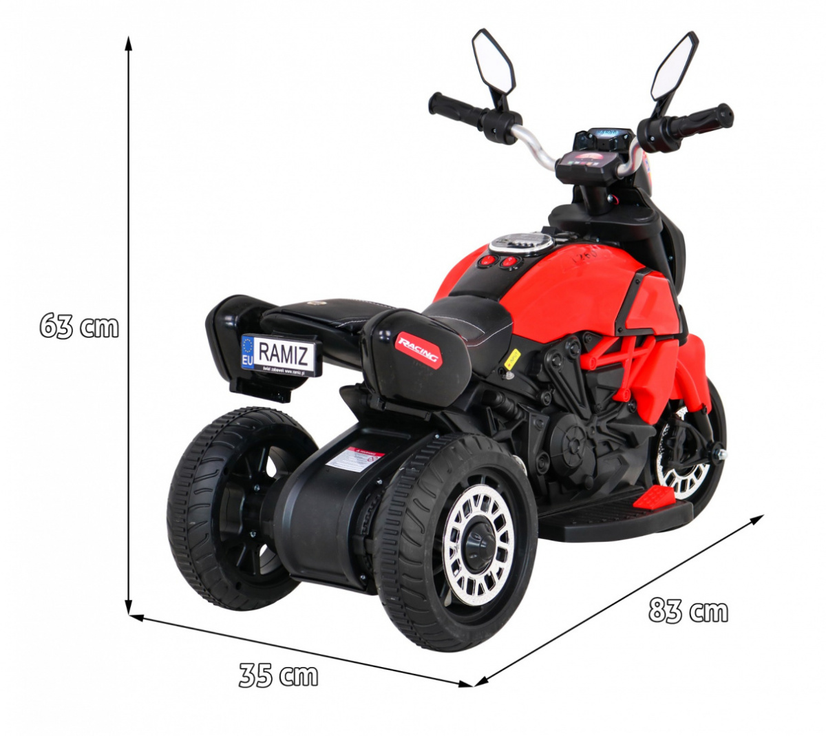 motor na akumulator fast tourist - crveni - slika 2