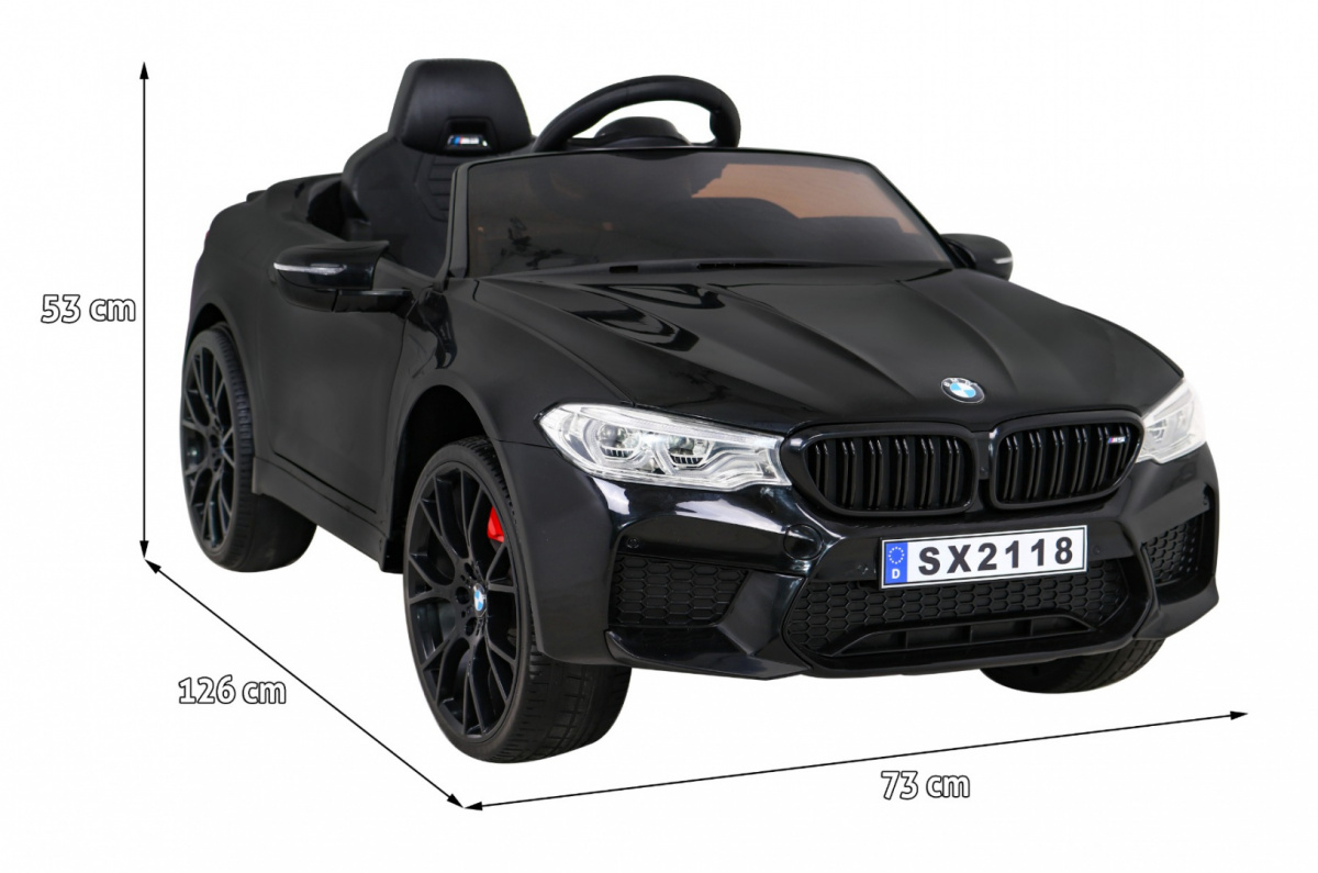 licencirani auto na akumulator bmw drift m5 - crni - slika 2