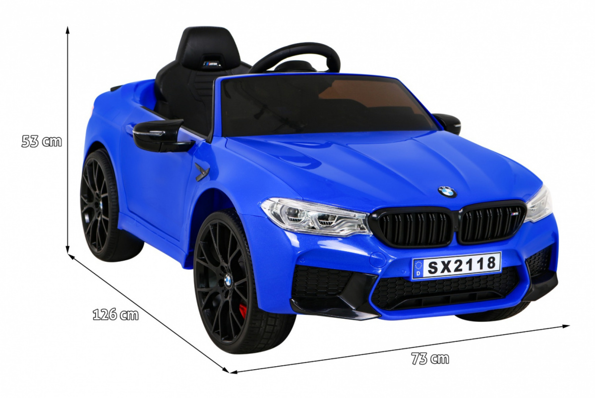 licencirani auto na akumulator bmw m5 drift - plavi - slika 2