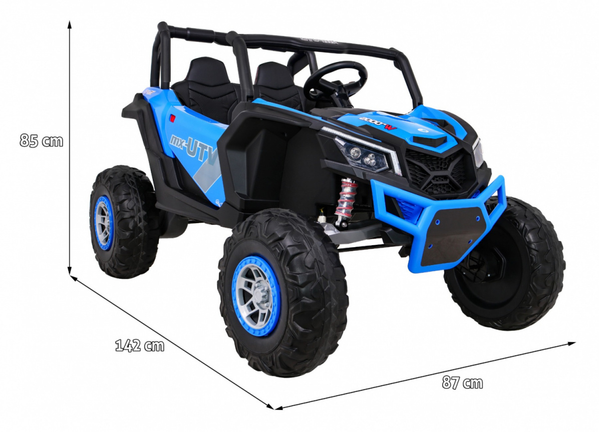 buggy na akumulator utv-mx - 4x4 - dvosjed - plavi - slika 2