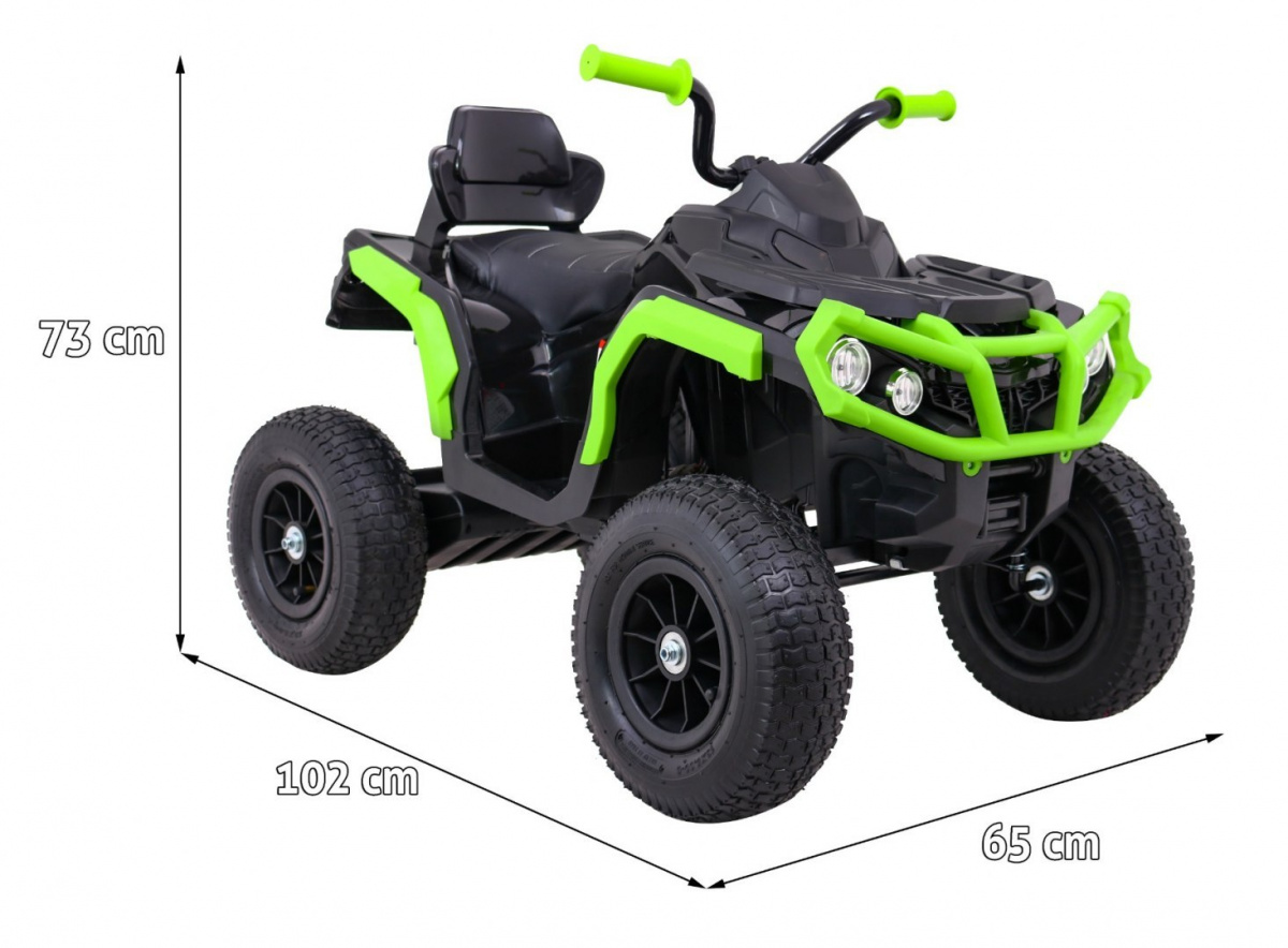 quad na akumulator atv air - crno/zeleni - slika 2