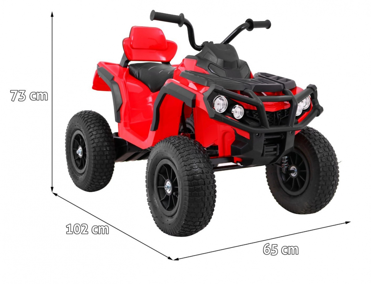 quad na akumulator atv air - crveni - slika 2
