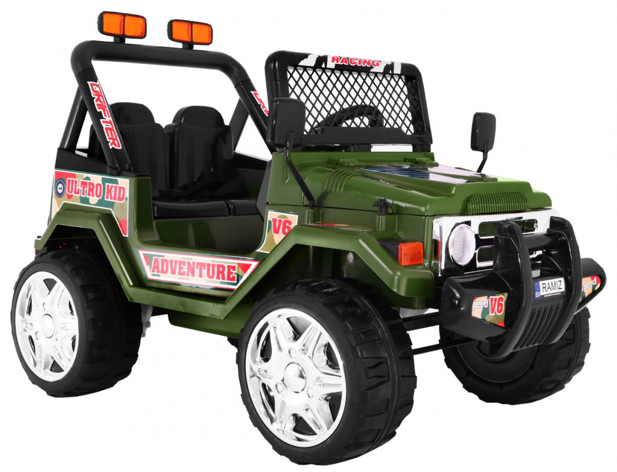 auto na akumulator raptor drifter - zeleni - slika 2