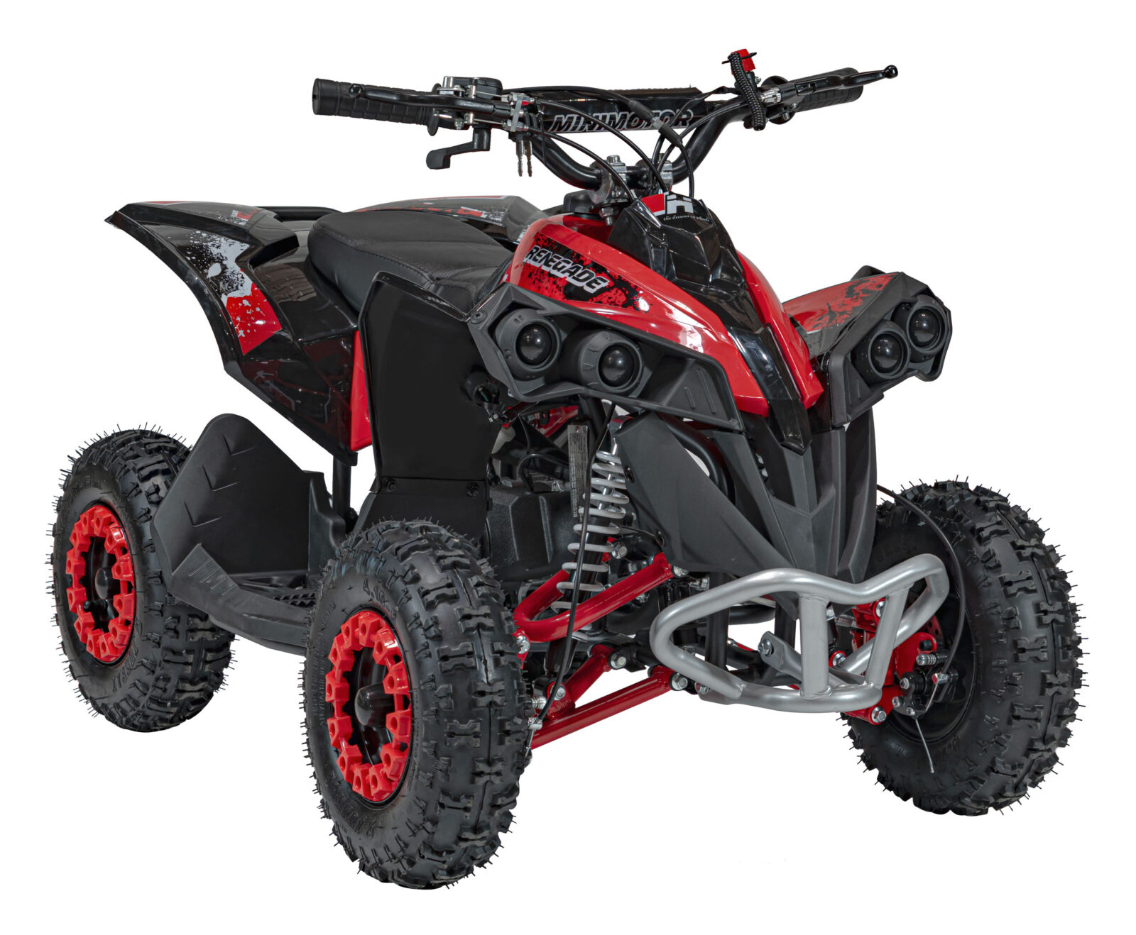 quad na akumulator renegade highper 49cc combustion - crveni - slika 2