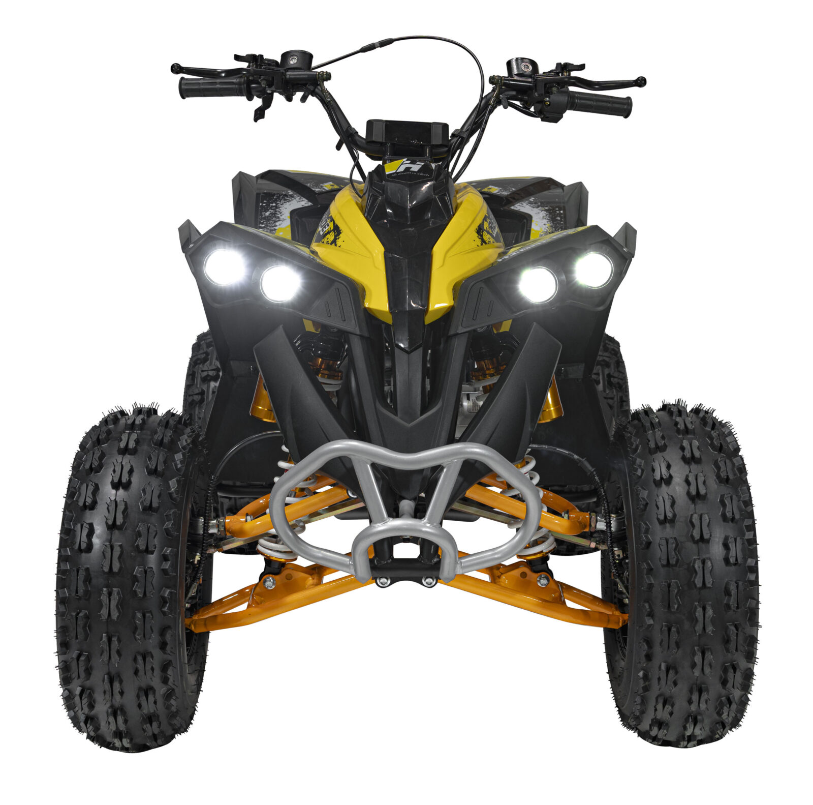 quad na akumulator renegade highper 125cc combustion - žuti - slika 2