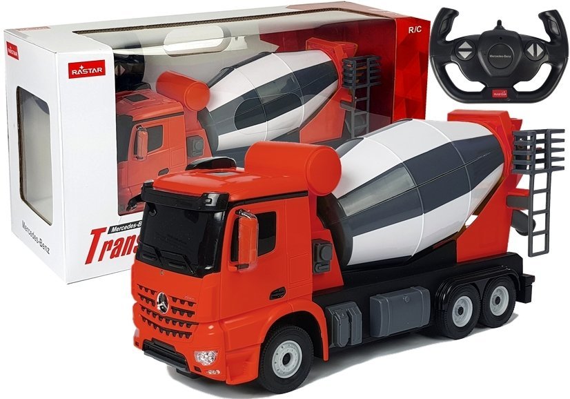 kamion na daljinsko upravljanje r/c mercedes-benz arocs rastar 1:14 red - slika 1