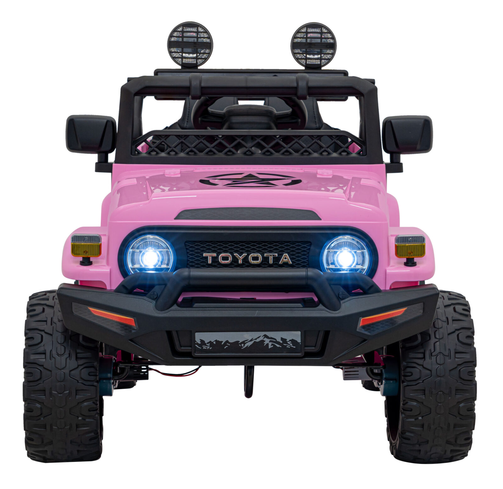 licencirani auto na akumulator toyota fj cruiser 4x4 - rozi - slika 2