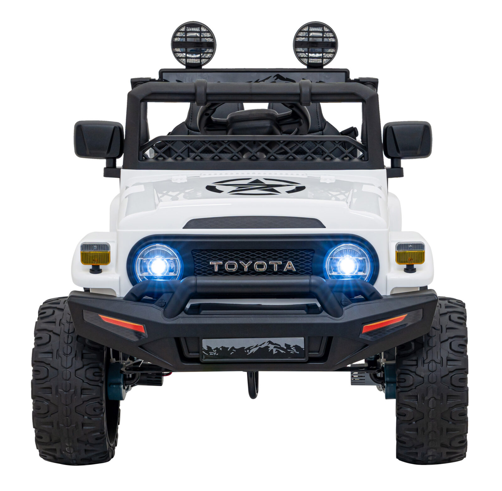 licencirani auto na akumulator toyota fj cruiser 4x4 - bijeli - slika 2