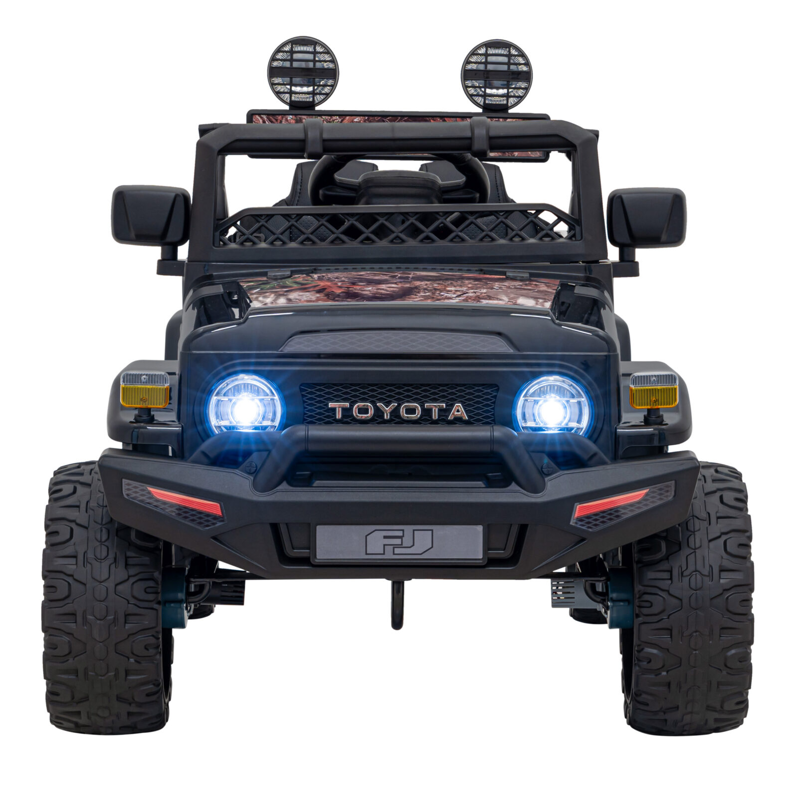 licencirani auto na akumulator toyota fj cruiser 4x4 - crni - slika 2