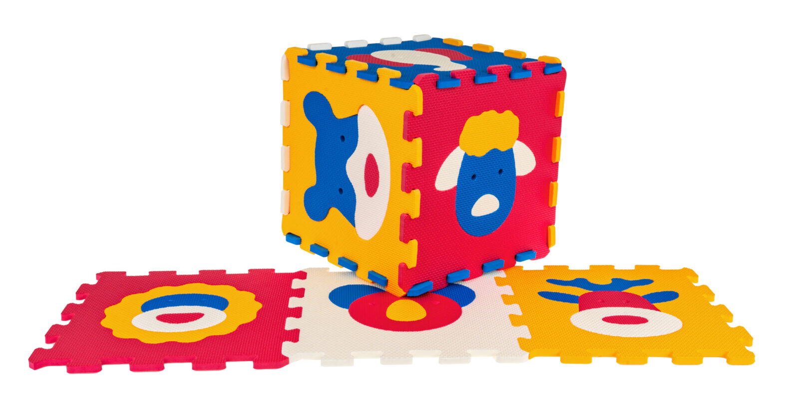 edukativna podloga za igru - puzzle s motivima životinja - šarene - slika 2