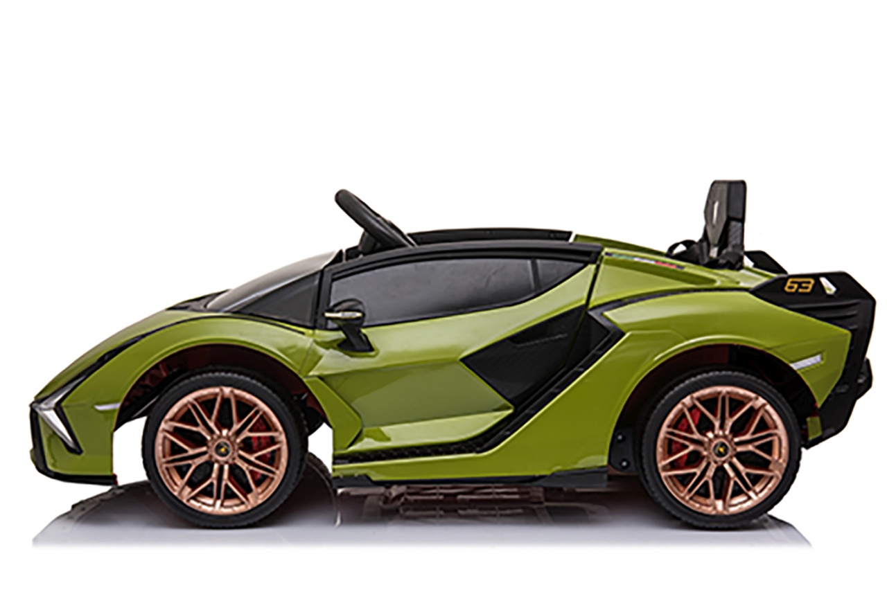 licencirani auto na akumulator lamborghini sian 4x4 - zeleni - slika 2