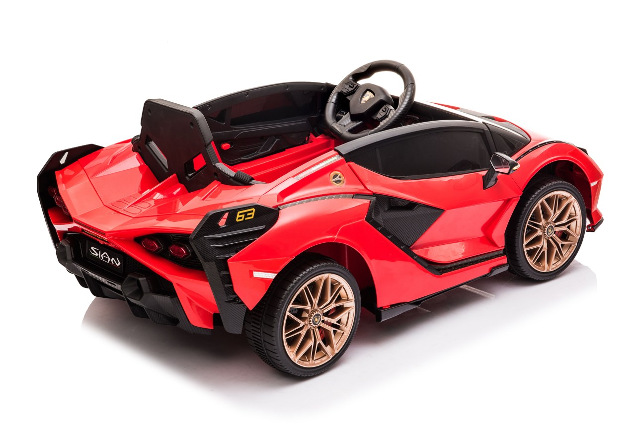 licencirani auto na akumulator lamborghini sian 4x4 - crveni - slika 2