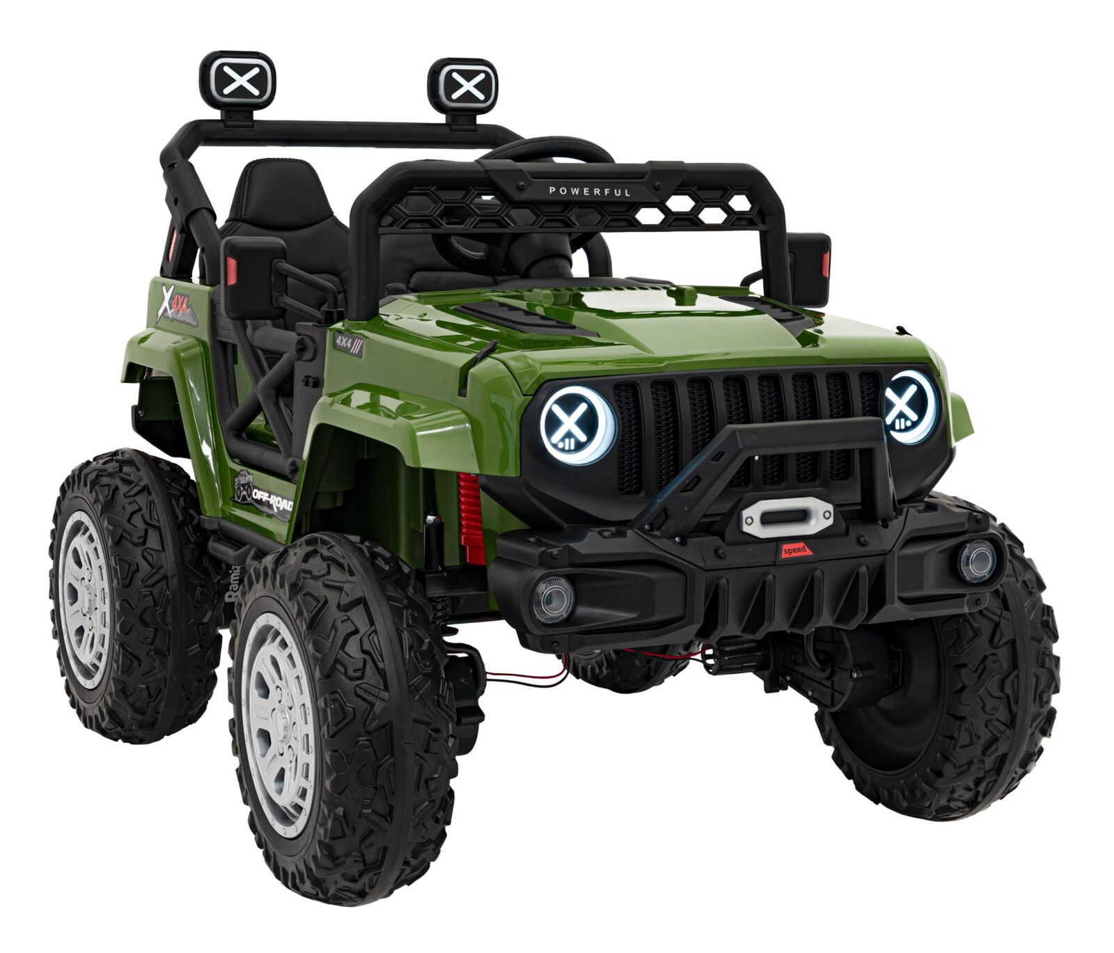 auto na akumulator off road speed 4x4 - zeleni - slika 1