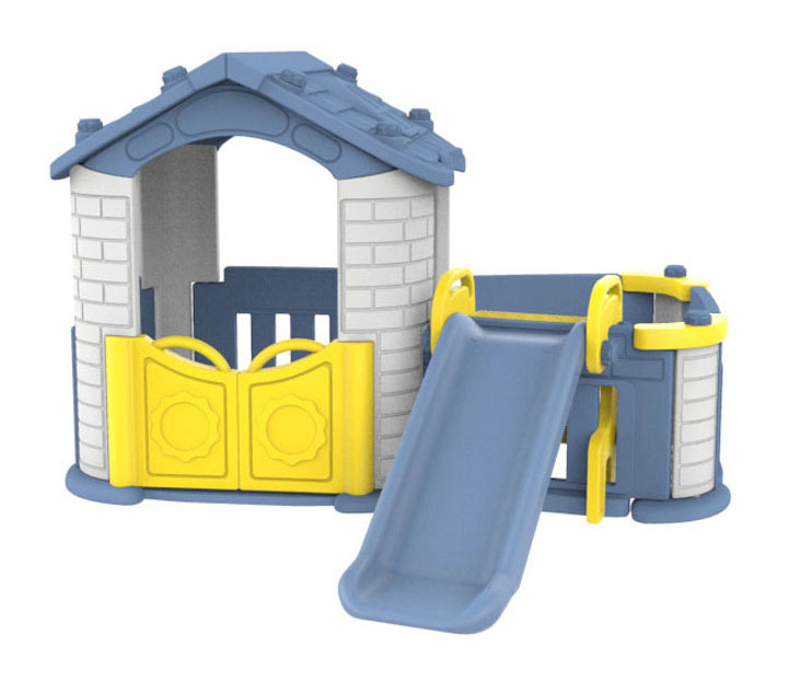 dječja kućica 3u1 blue roof - plava - slika 2