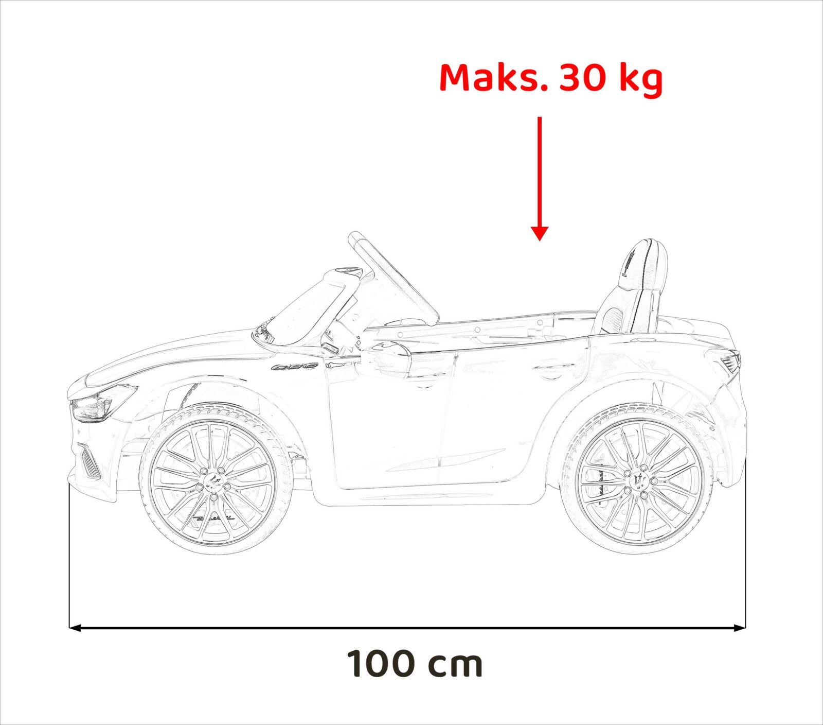 licencirani auto na akumulator maserati ghibli s - bijeli - slika 2
