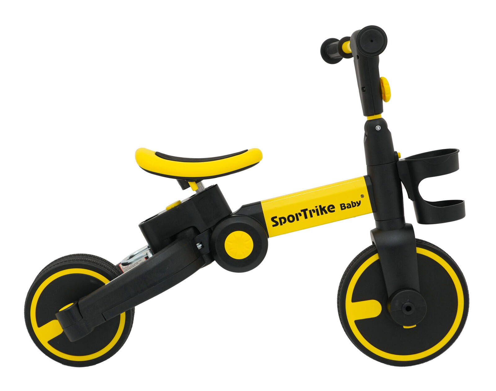 tricikl happy bike 3in1 - žuti - slika 2