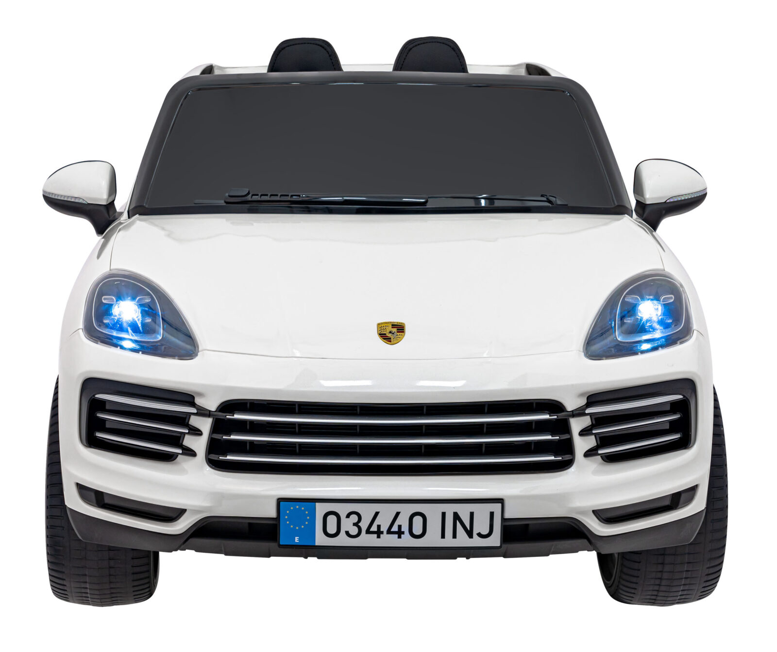 licencirani auto na akumulator porsche cayenne s - bijeli/lakirani - slika 1