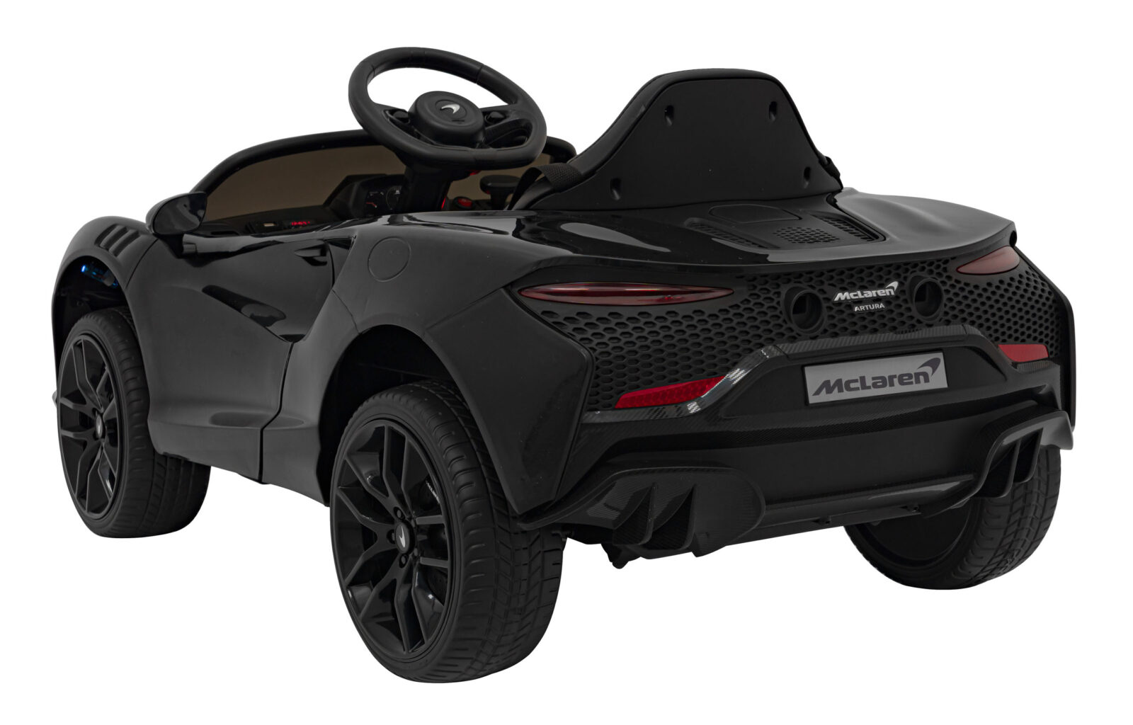 licencirani auto na akumulator mclaren artura 4x4 - crni - slika 2