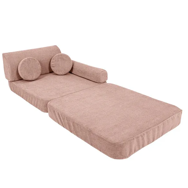 velika modularna sofa za djecu - slimcord corduroy pink - slika 5