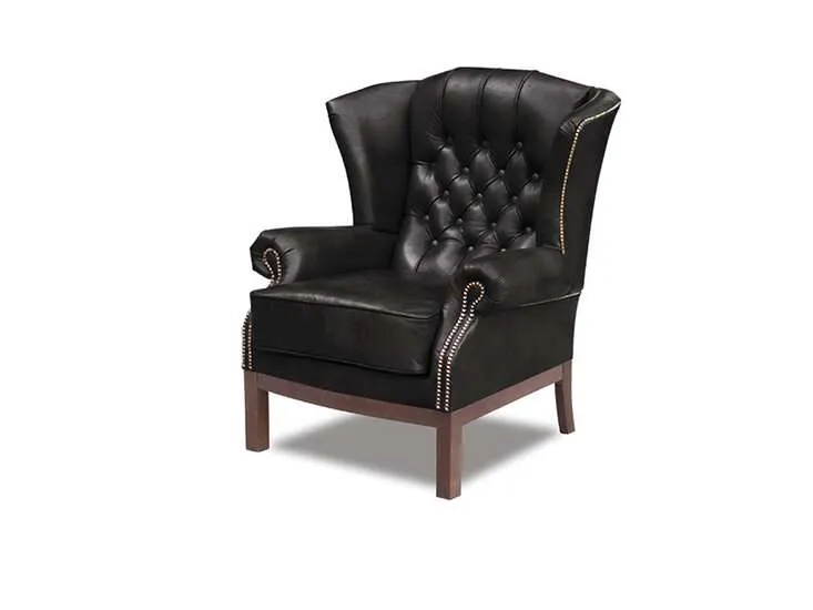 chesterfield fotelja durban | 1-sjedište | shiny black - slika 2