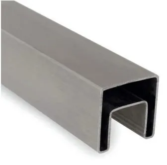 INOX rukohvat 40x40mm za staklenu ogradu – AISI316 Satinirani