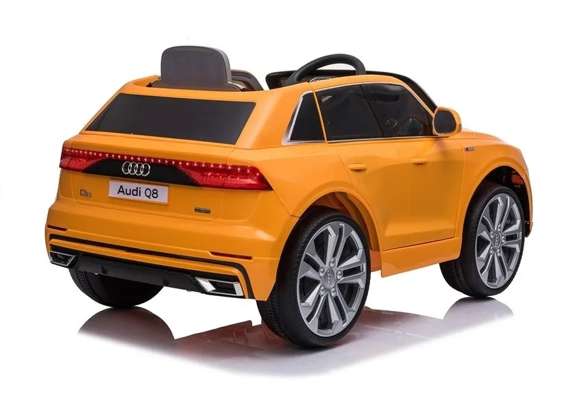 licencirani auto na akumulator audi q8 – žuti/lakirani - slika 7