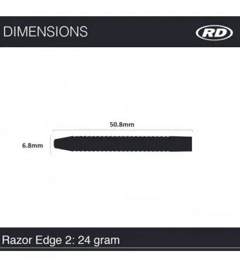 red dragon razor edge black, 24g - slika 3