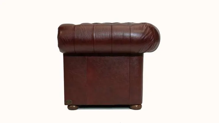 chesterfield fotelja class leather | 1-sjedište | cloudy red - slika 2