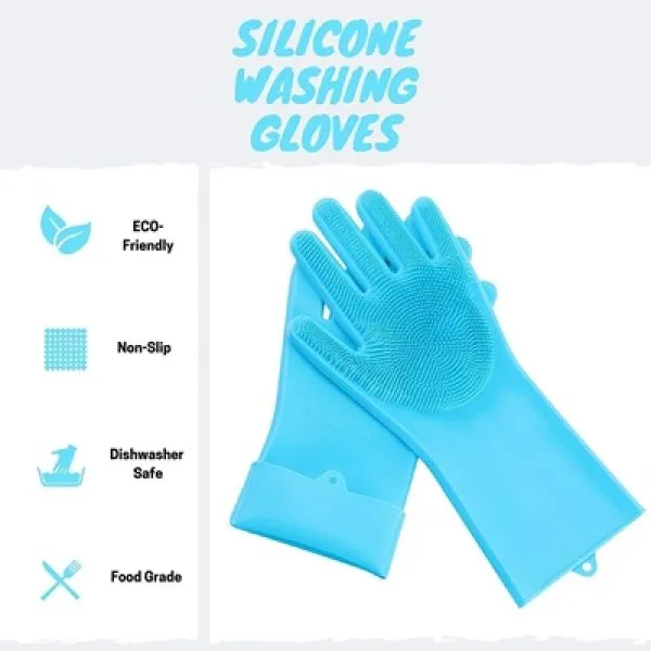 (1 par) silikonske rukavice za višenamjensko čišćenje - slika 6