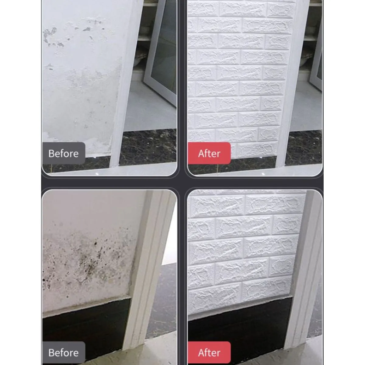 (10 komada) 3d zidne tapete s uzorkom cigli samoljepljive - slika 4