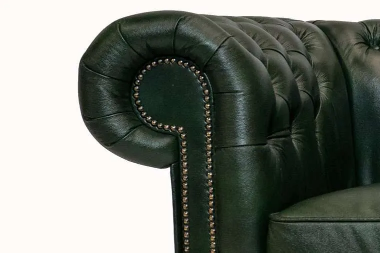 chesterfield fotelja first class leather | 1-sjedište | cloudy green - slika 4