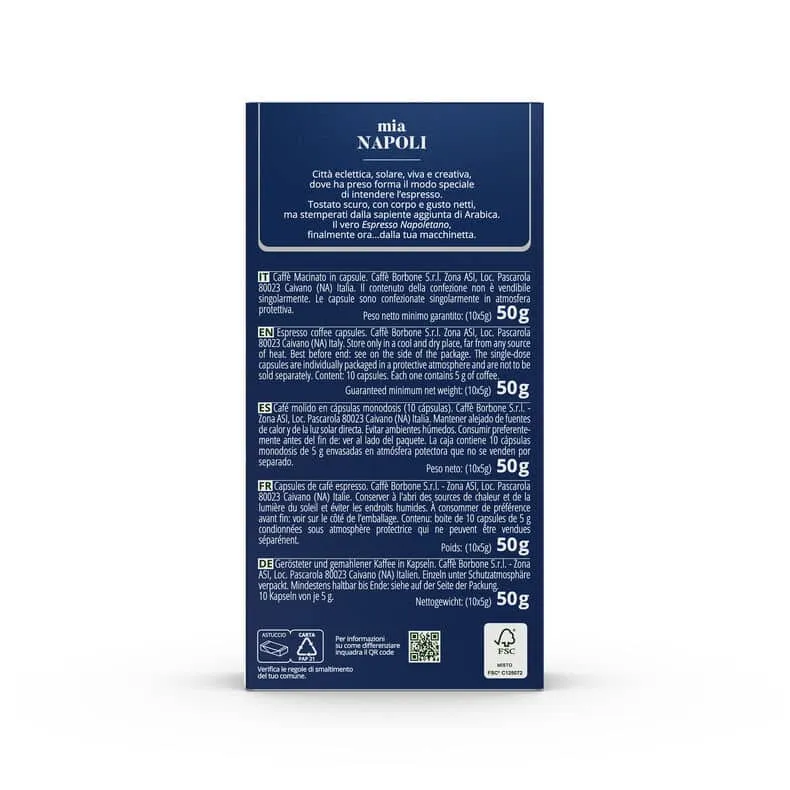 borbone nespresso mia napoli blend alu 100 kapsula - slika 4