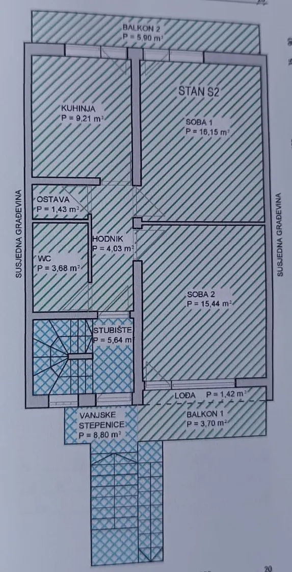 stan - najam, zagreb, črnomerec - kustošija, 2-soban stan 50 m2 - slika 8