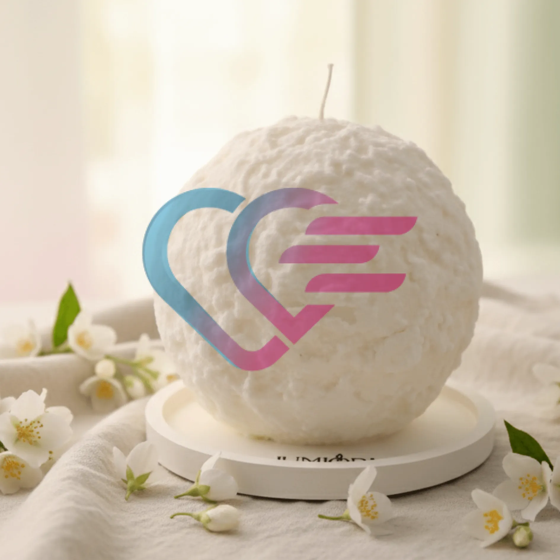svijeća mirisna sa spiralnim gorenjem “snow ball” jasmin - slika 3