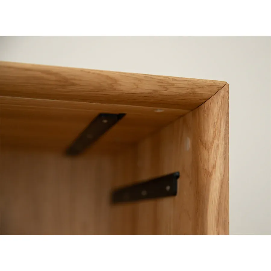 tv komoda modern loft 200x50cm, materijal: masivno drvo hrast - slika 8