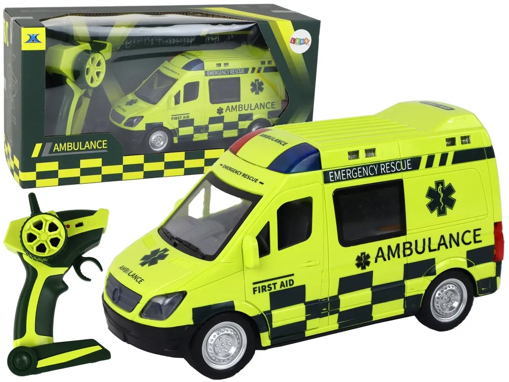 Remote Controlled Yellow Ambulance With Lights - Mursko Središće